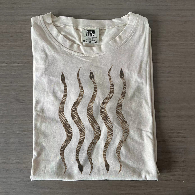 Snake Linoprint T-shirt