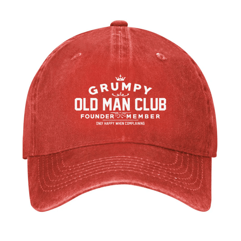 Grumpy Old Man Club Cap (Free Customization)