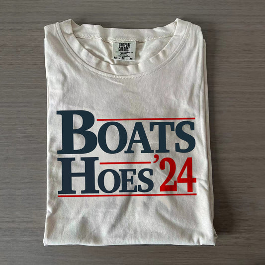 Boats and Hoes 2024 T-Shirt