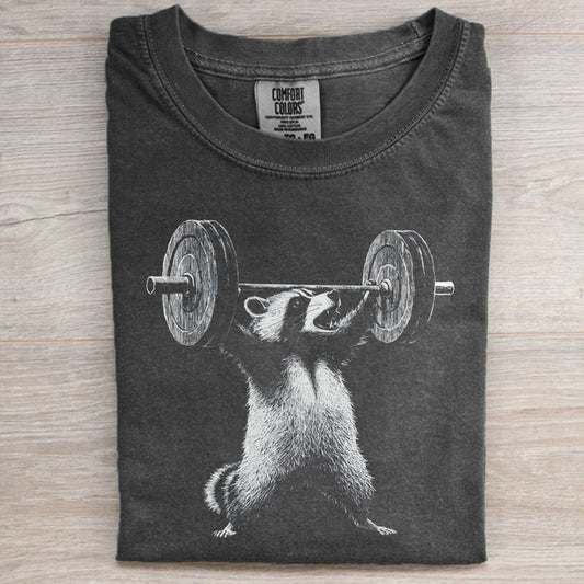 Funny Deadlift Raccoon Meme T-shirt