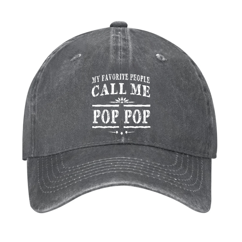 Pop Pop Gifts Grandpa Fathers Day Cap (Free Customization)