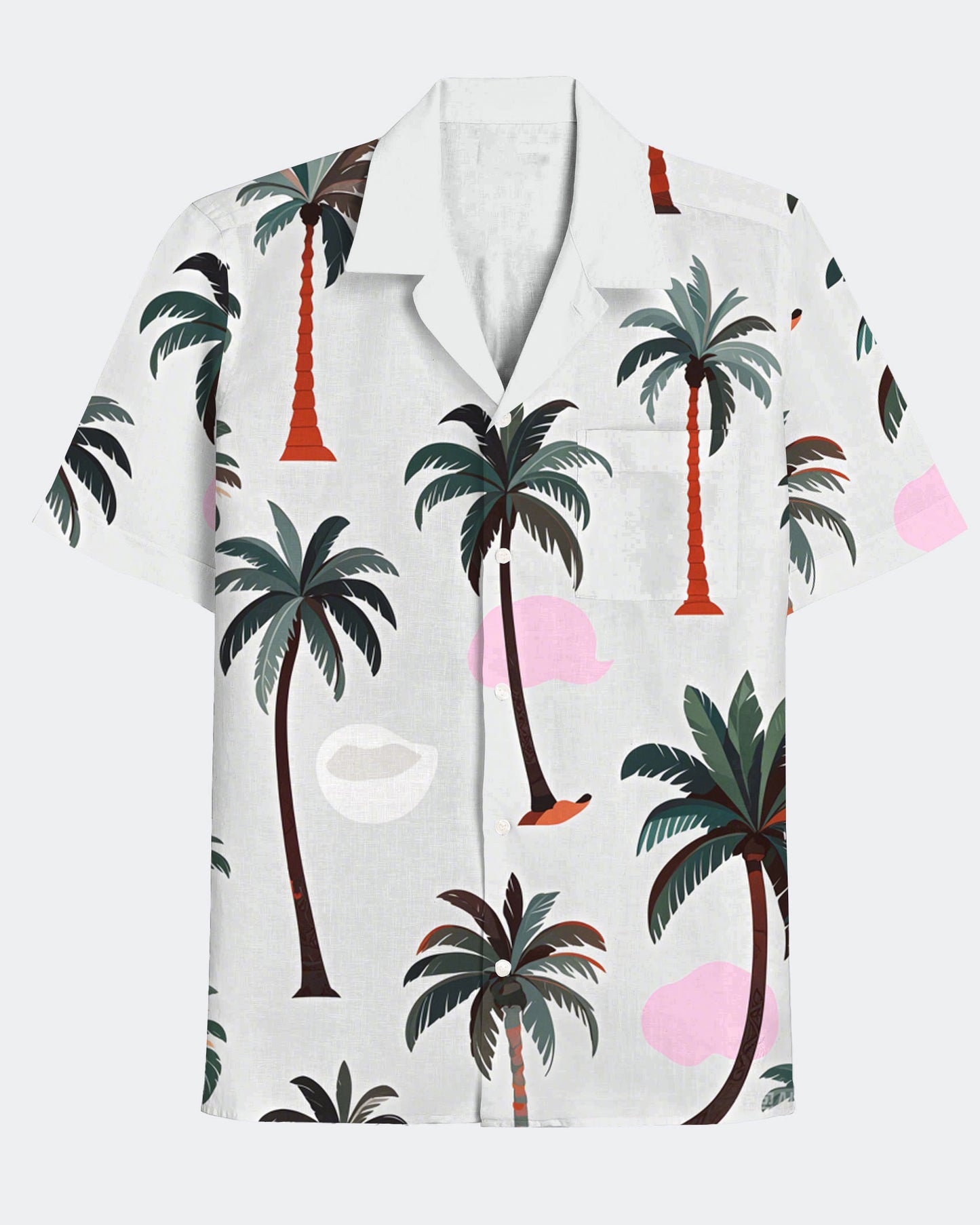 Men's Hawaii Coconut Grove Print Short Sleeve Shirt