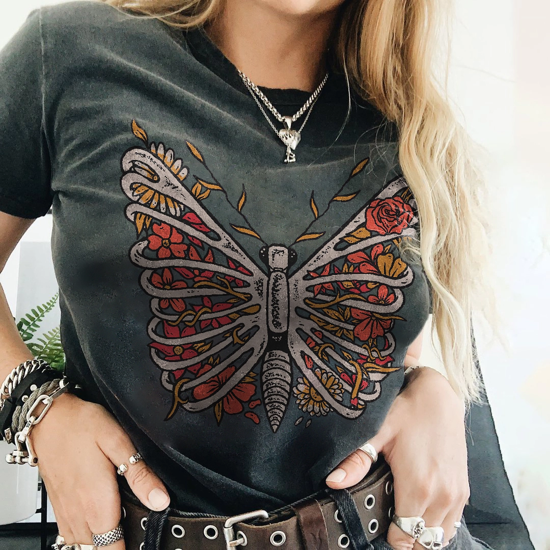 Butterfly Skeleton T-shirt