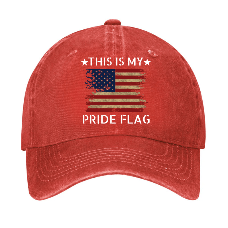 American Flag This Is My Pride Flag Cap