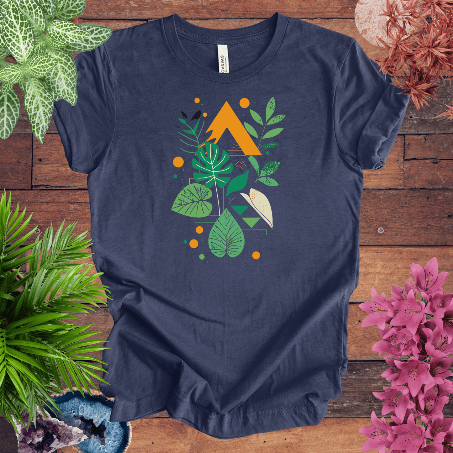 Botanical Houseplant Modern T-Shirt