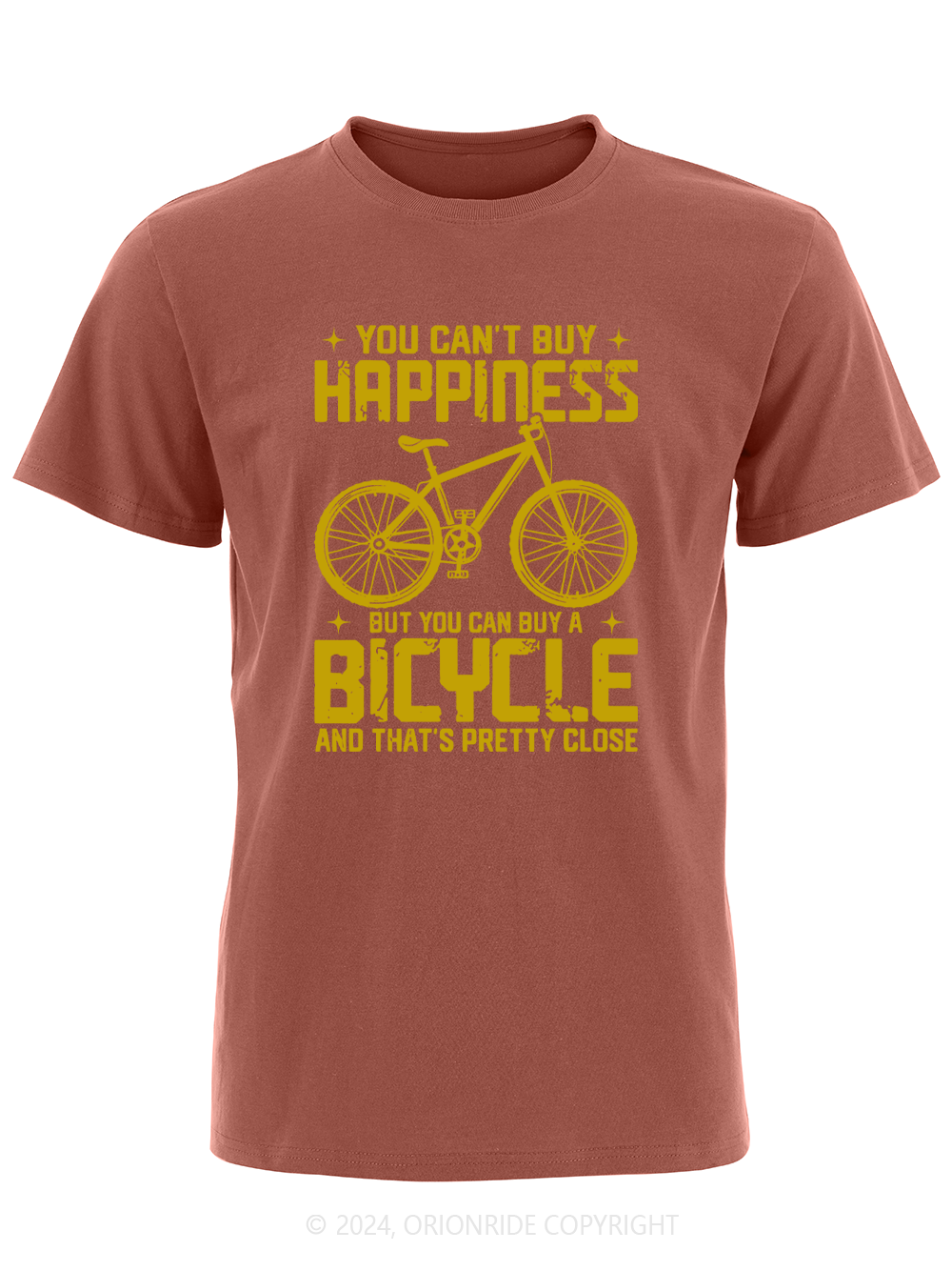 Orionride Short Sleeves Happy Riding Bike T-Shirt