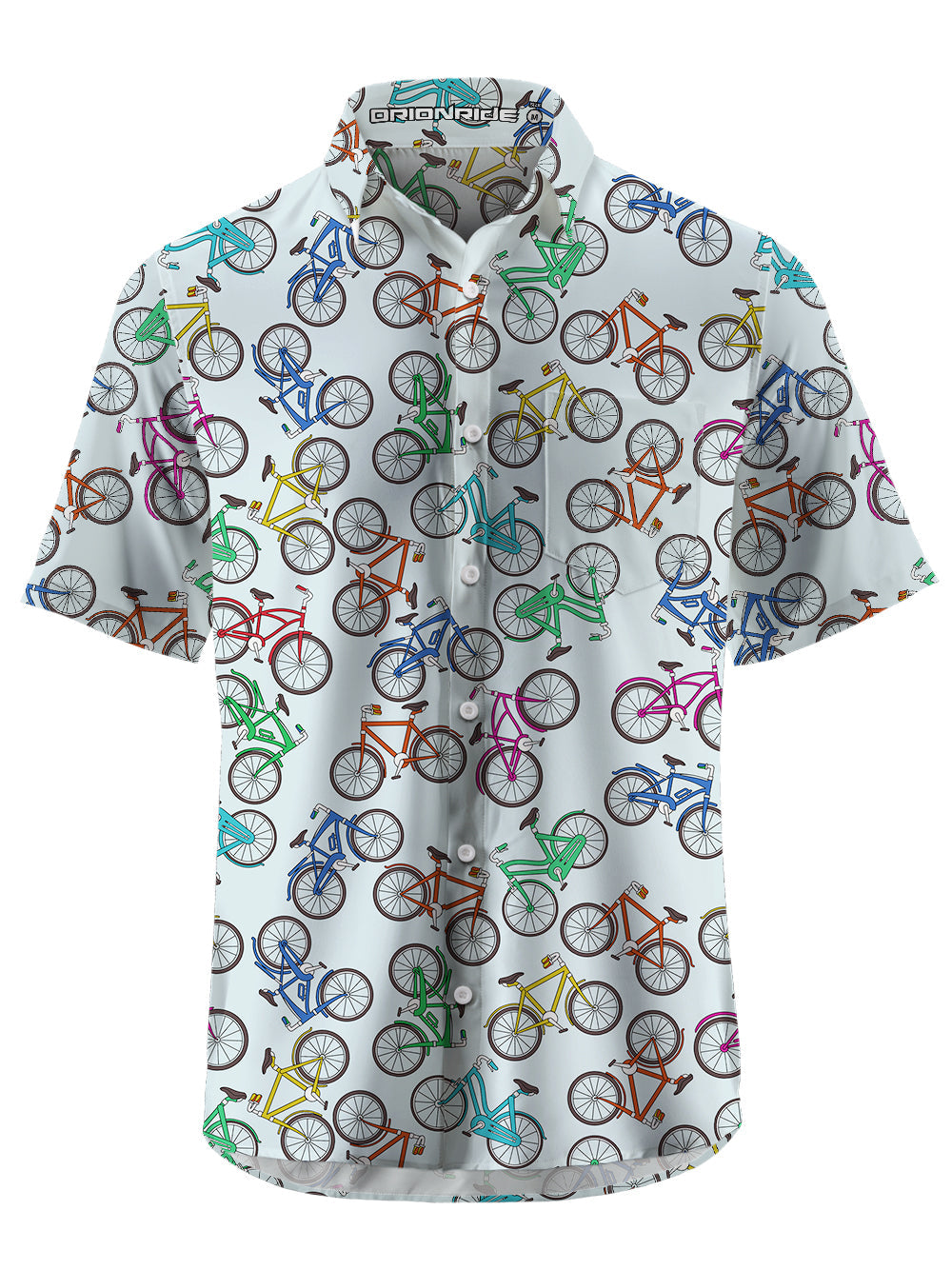 Orionride Short Sleeves Colorful Bicycle Zipper Pockets Ultra Lightweight Gravel Shirt