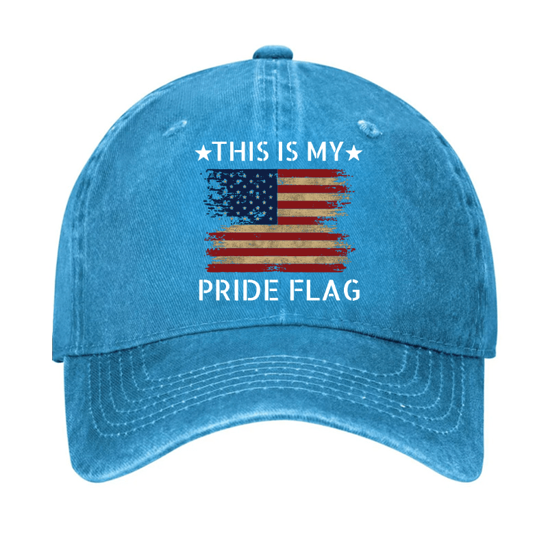 American Flag This Is My Pride Flag Cap