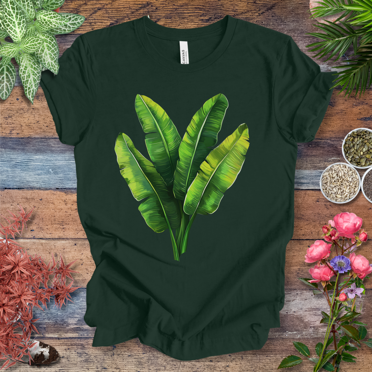 Tropical Banana Leaves T-Shirt