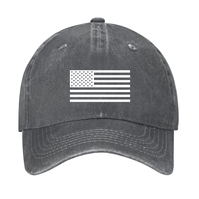 Classic American Flag Print For Men Cap