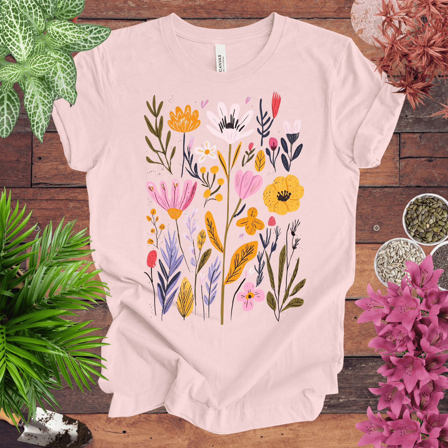 Whimsical Floral Bouquet T-Shirt