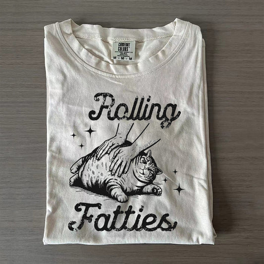 Rolling Fatties Cat T-shirt