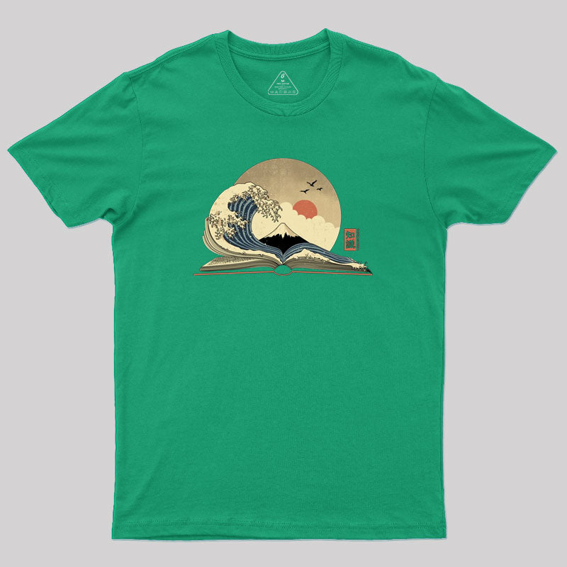 The Great Wave of Knowledge Geek T-Shirt