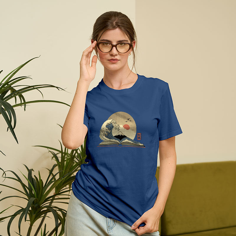 The Great Wave of Knowledge Geek T-Shirt