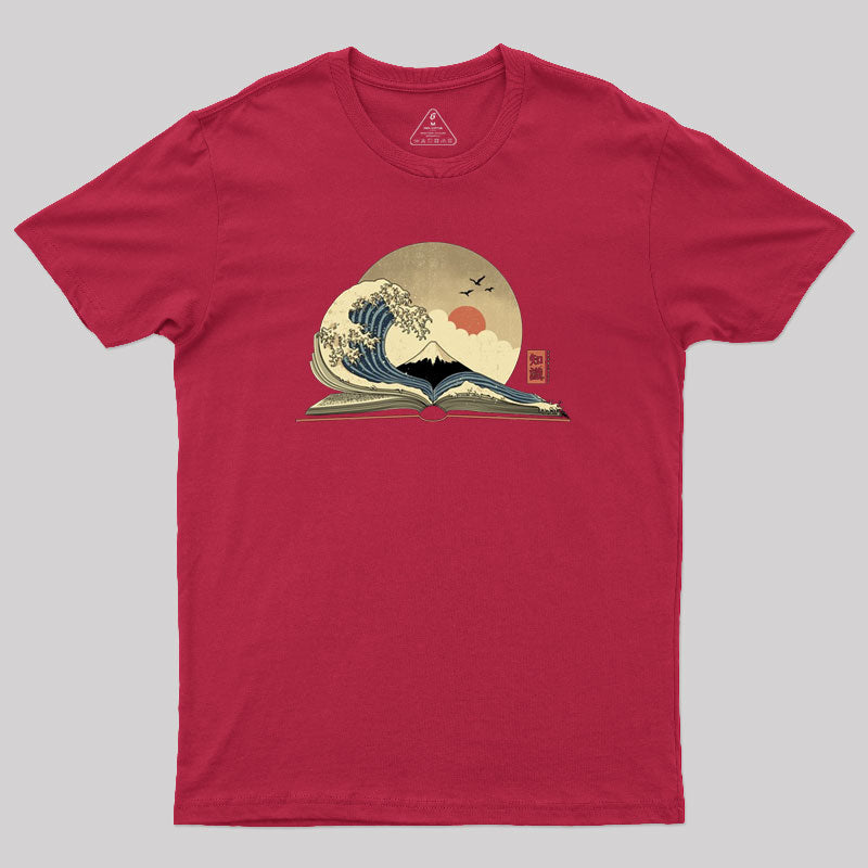 The Great Wave of Knowledge Geek T-Shirt