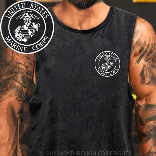 Maturelion Men's Tank Top  United States Marine Corps Tank Top