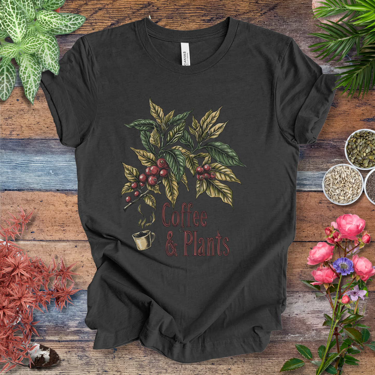 Coffee & Plants Botanical T-Shirt