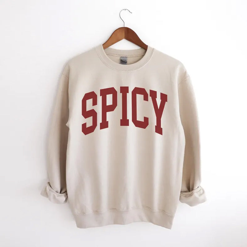 Spicy Crewneck Varsity Sweatshirt