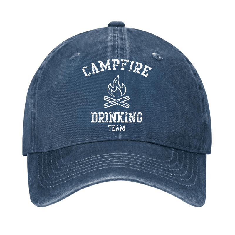 Campfire Drinking Team Funny Gift Cap