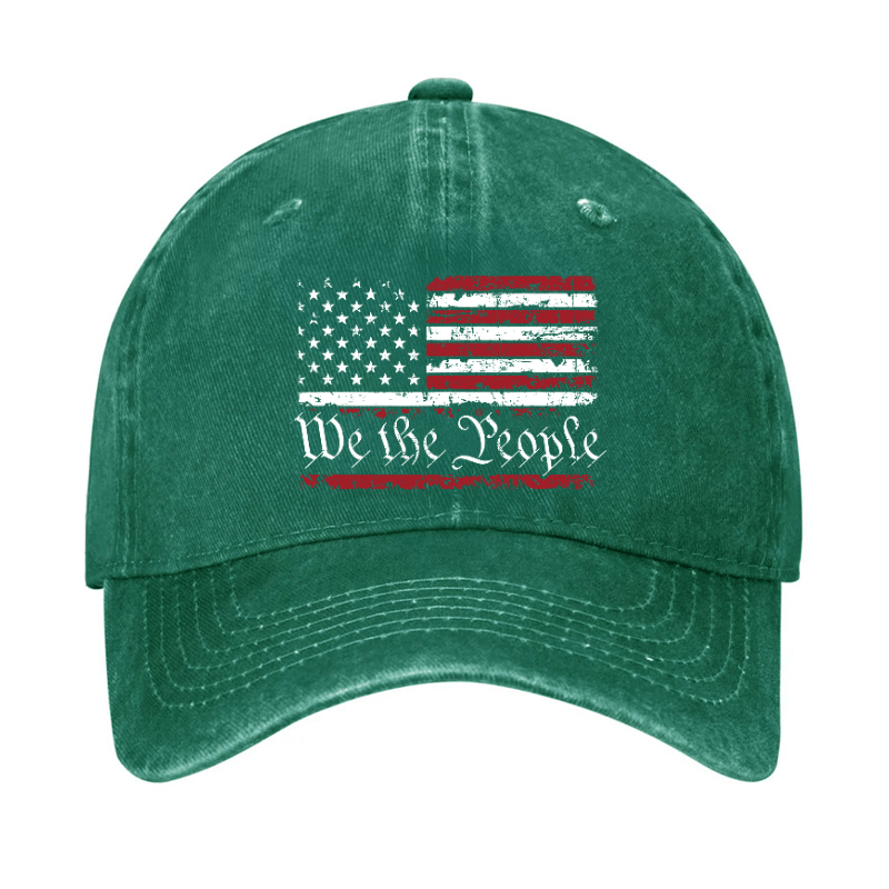 We The People American Flag Cap (Free Customization)