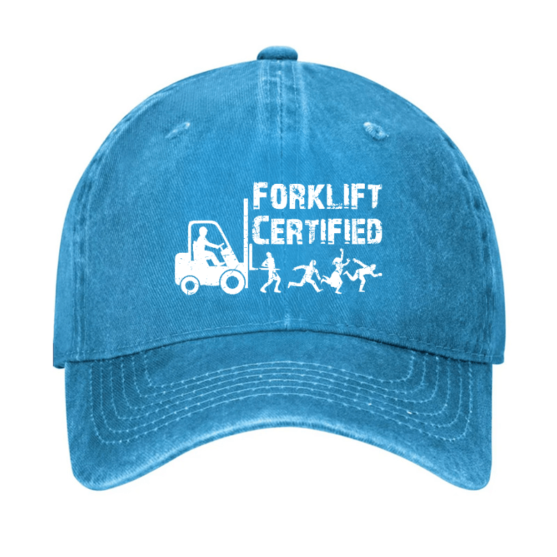 Forklift Certified Funny Cap