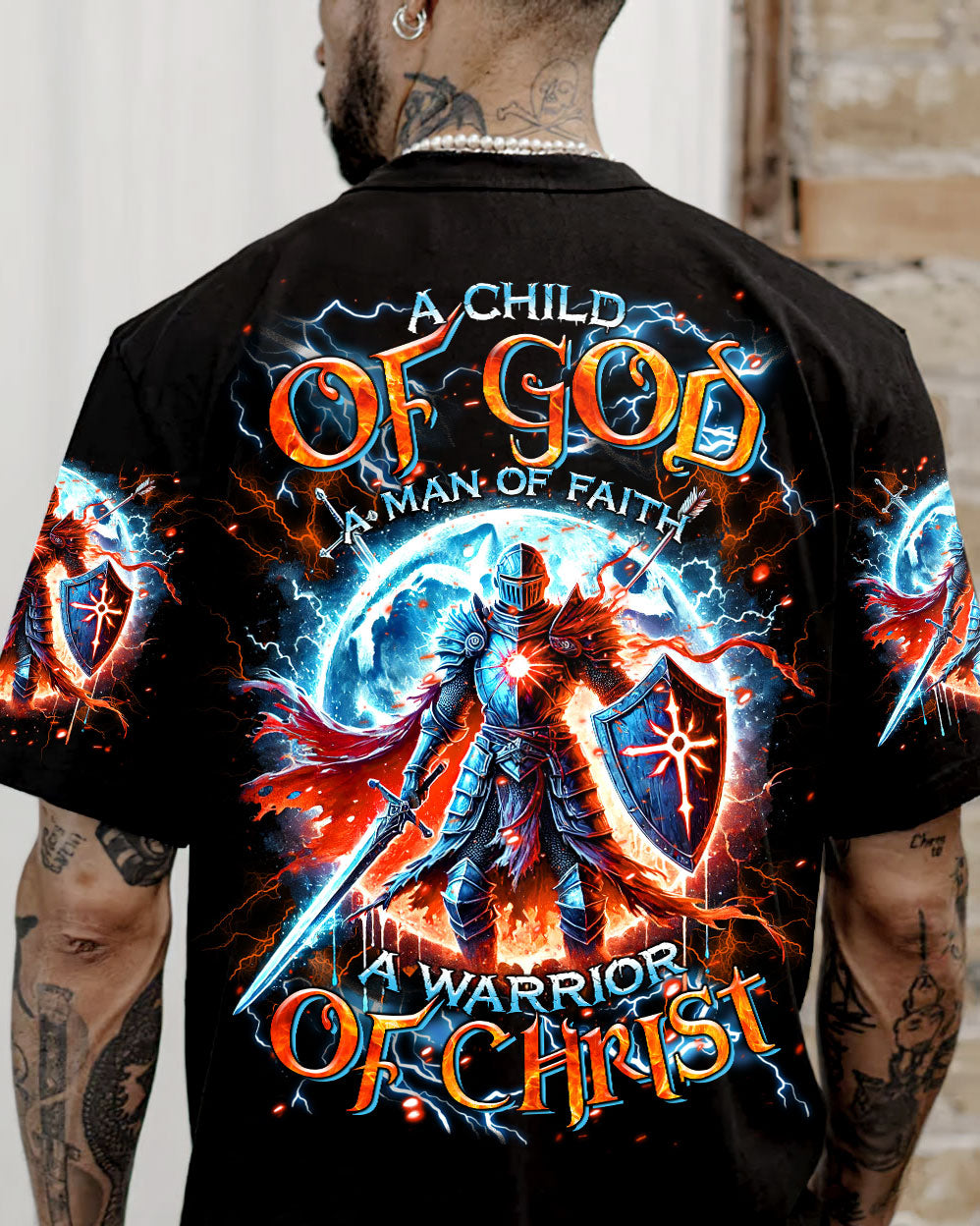 A Warrior Of Christ Men's All Over Print Shirt - Tltr1107243