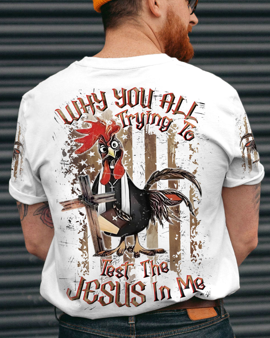 Why You All Trying To Test The Jesus In Me Men's All Over Print Shirt - Yhln2108243