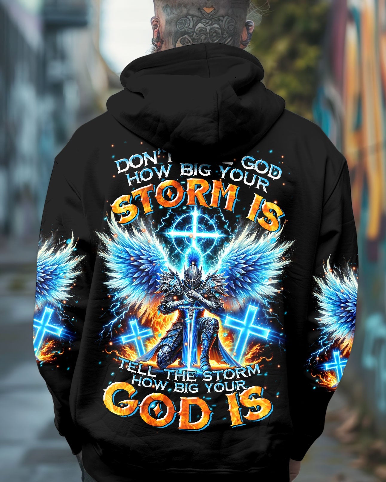 Tell The Storm How Big Your God Is Warrior Men's All Over Print Shirt - Tltr1610242