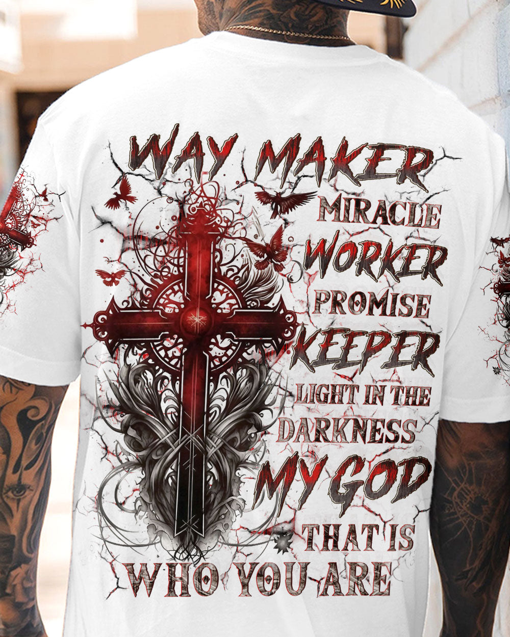 Way Maker Miracle Worker Cross Lion Men's All Over Print Shirt - Yhln1007242