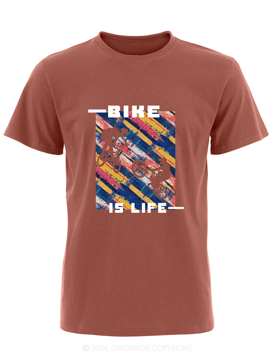 Orionride Short Sleeves Bike Is Life Bike T-Shirt