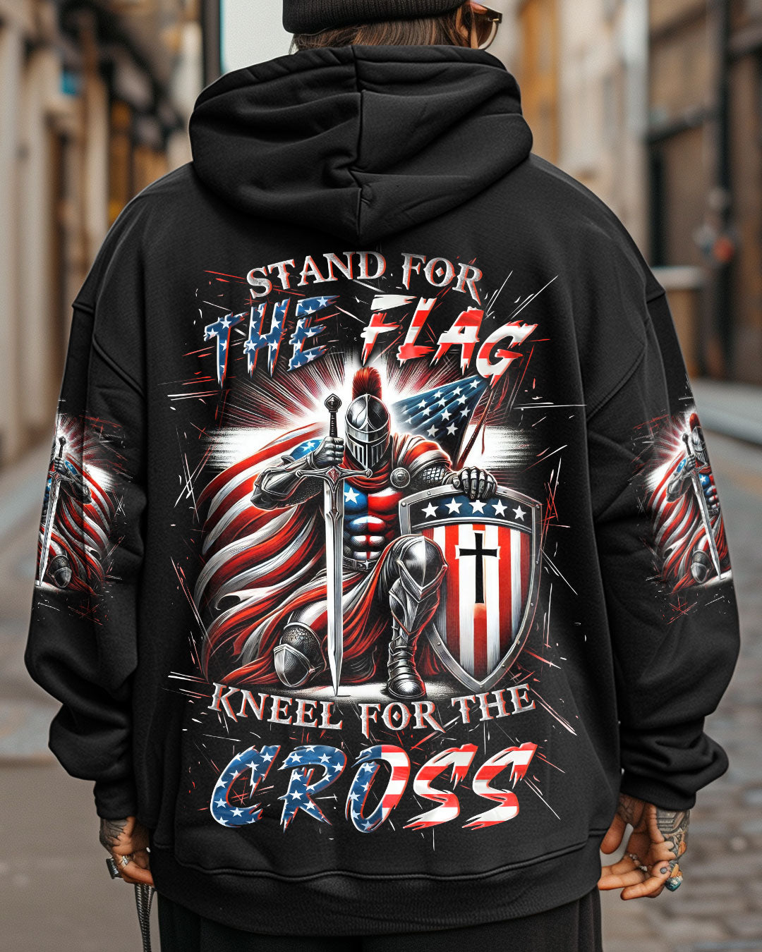 Stand For The Flag Kneel For The Cross Men's All Over Print Shirt - Yhln0701253