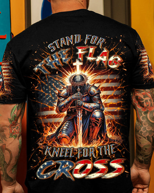 Stand For The Flag Kneel For The Cross Men's All Over Print Shirt - Yhln1207241