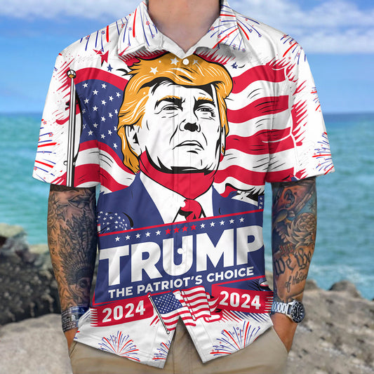 Trump The Patriot's Choice 2024 Hawaiian Shirt DM01 62759