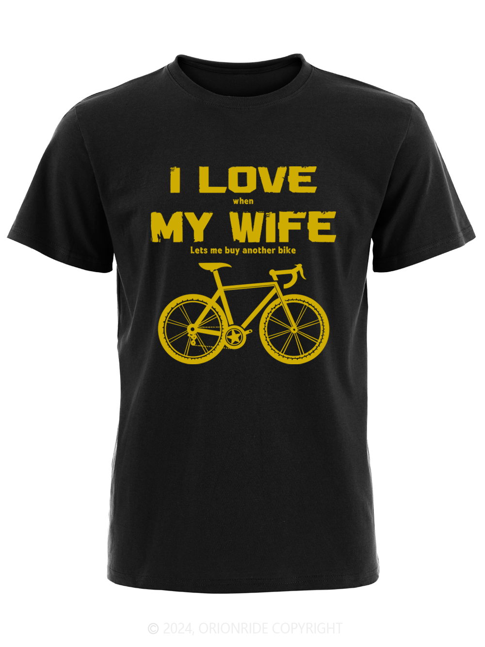 Orionride Short Sleeves I Love My Wife Bike T-Shirt