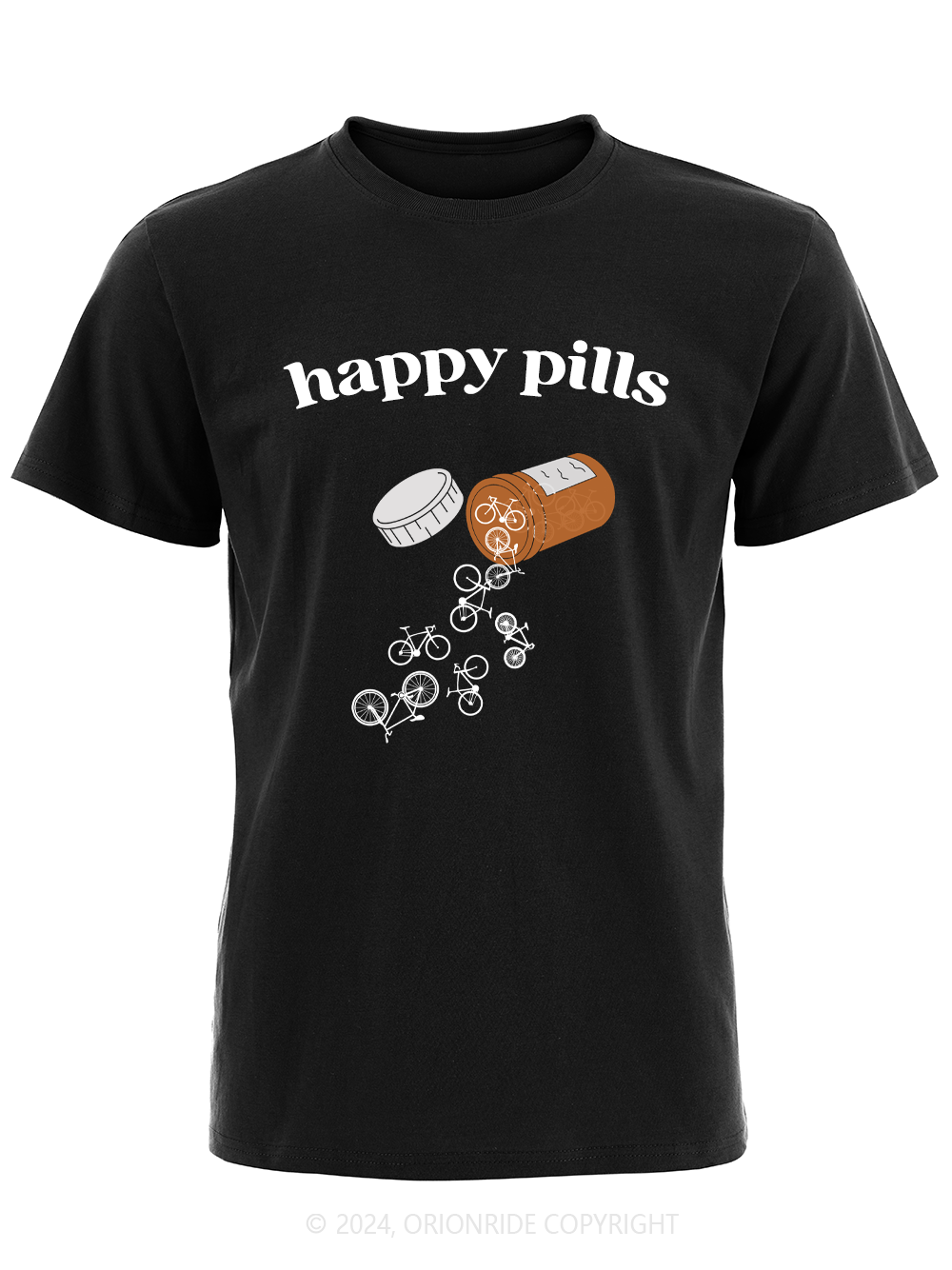 Orionride Short Sleeves Happy Pills Bike T-Shirt