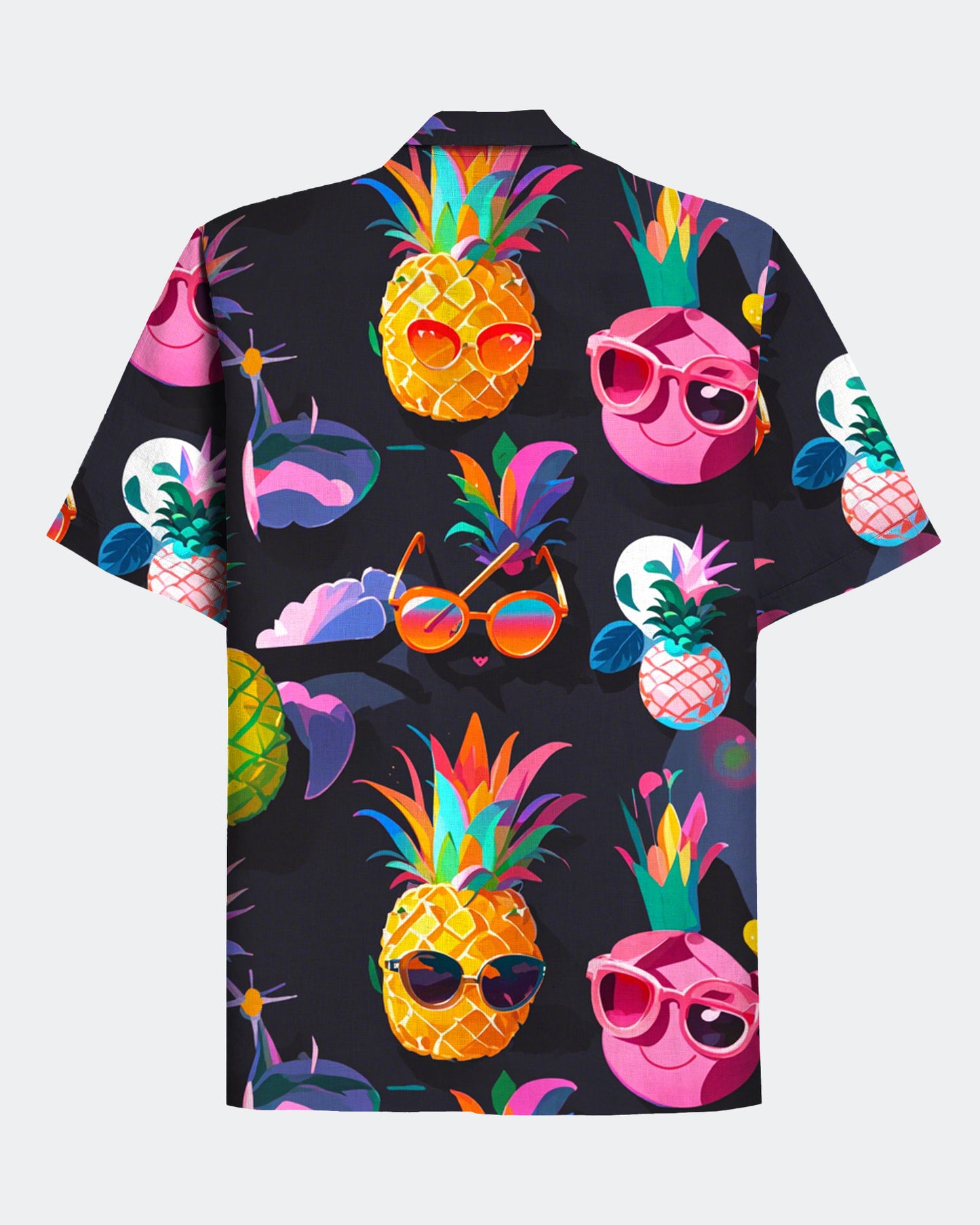 Men's Hawaii Fun Pineapple Print Short Sleeve Shirt