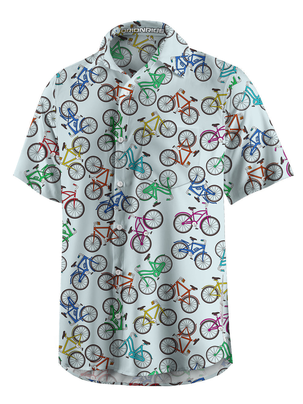 Orionride Short Sleeves Colorful Bicycle Zipper Pockets Ultra Lightweight Gravel Shirt