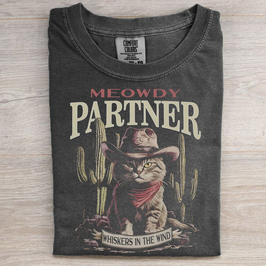 Meowdy Partner Cowboy Cat T-Shirt