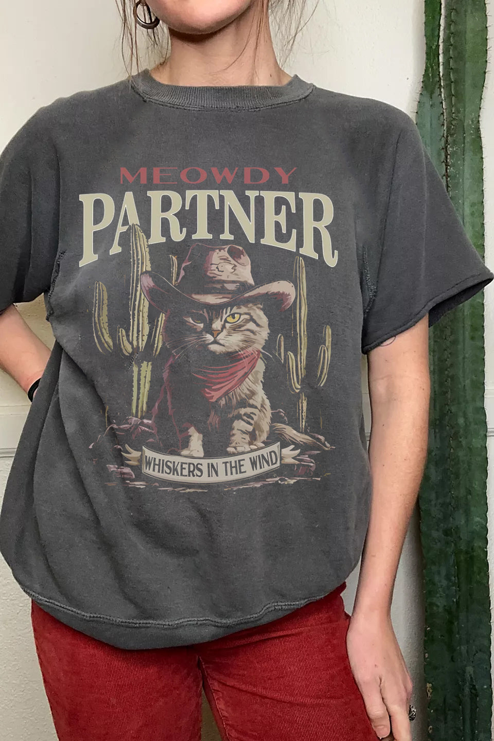 Meowdy Partner Cowboy Cat T-Shirt