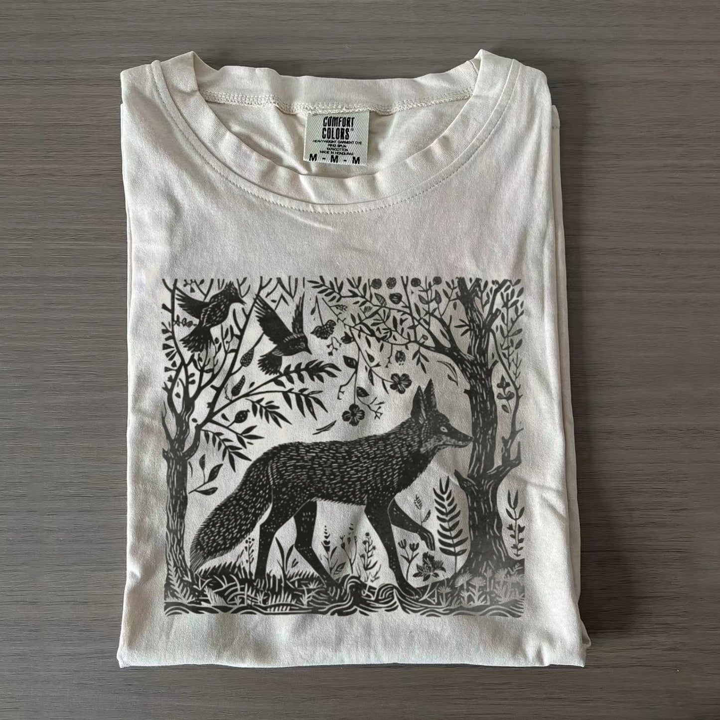 Folklore Forest Fox Lino T-shirt