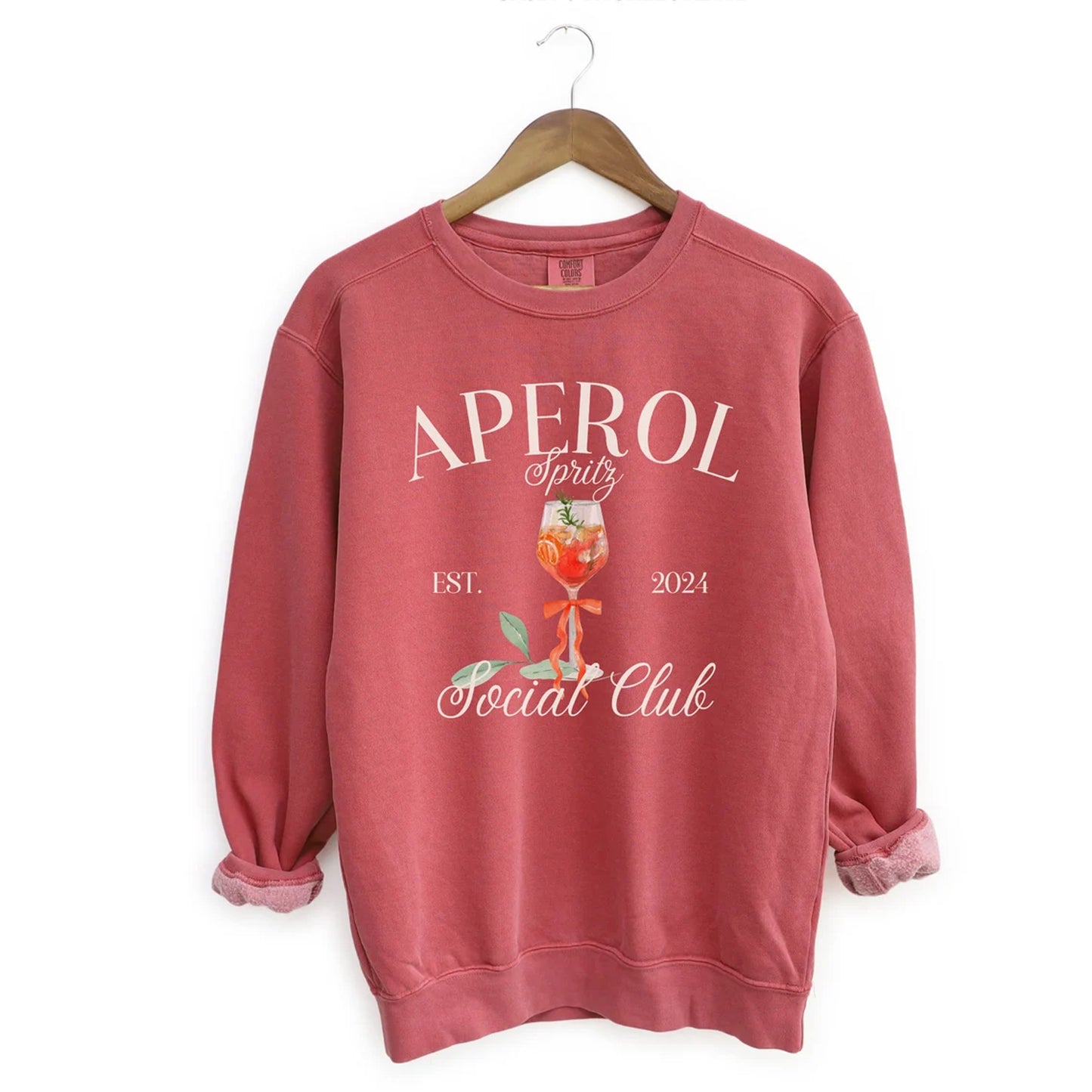 Comfort Colors Aperol Spritz Social Club Sweatshirt