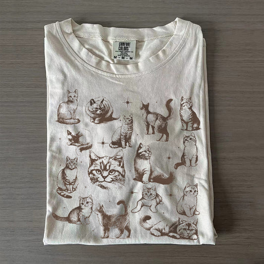 Vintage 90s Tattoo Cat T-shirt