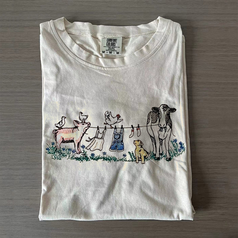 Barnyard Animals Comfort Colors T-Shirt