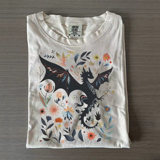 Fantasy Dragon Bookish T-Shirt