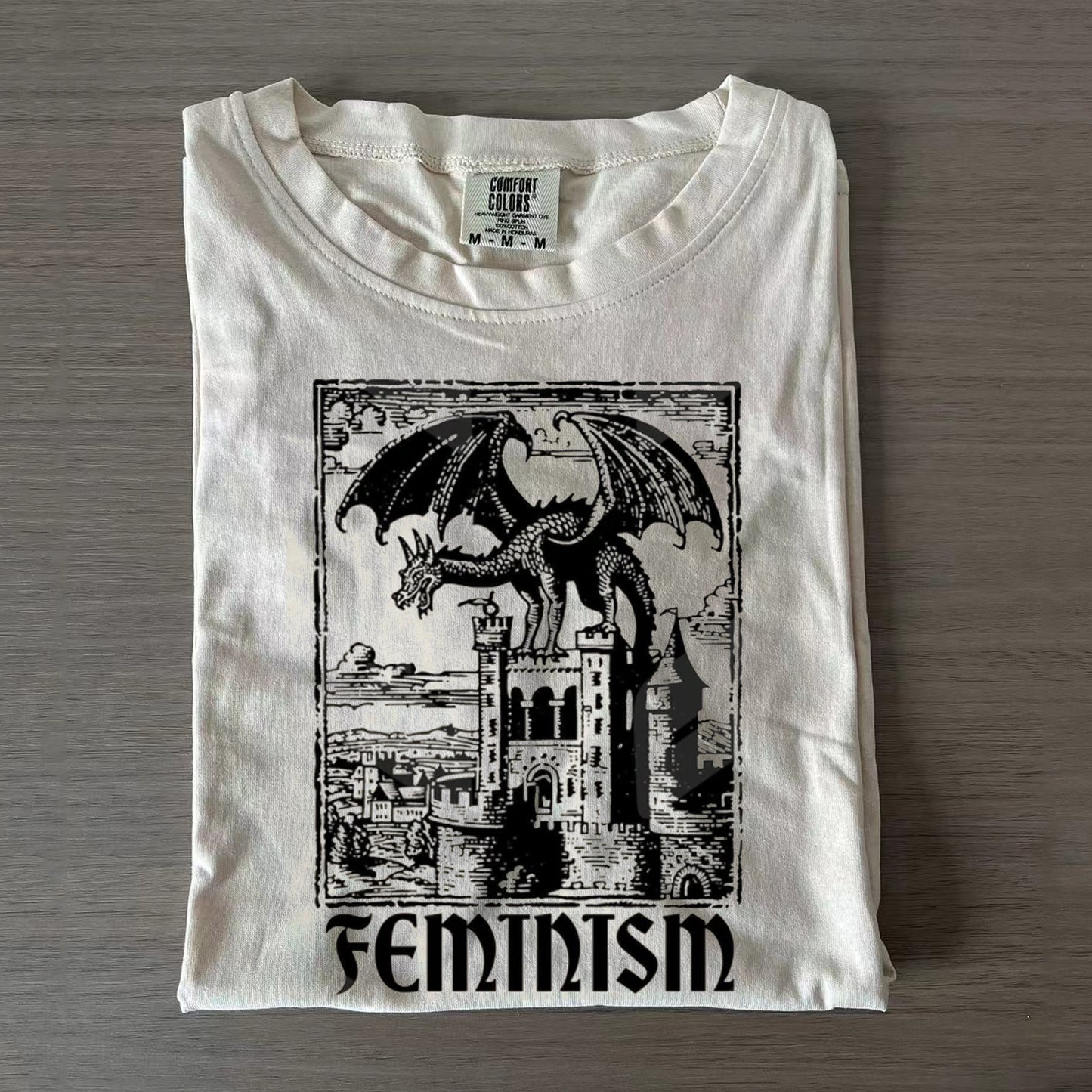 Vintage 90s Feminism Dragon T-shirt