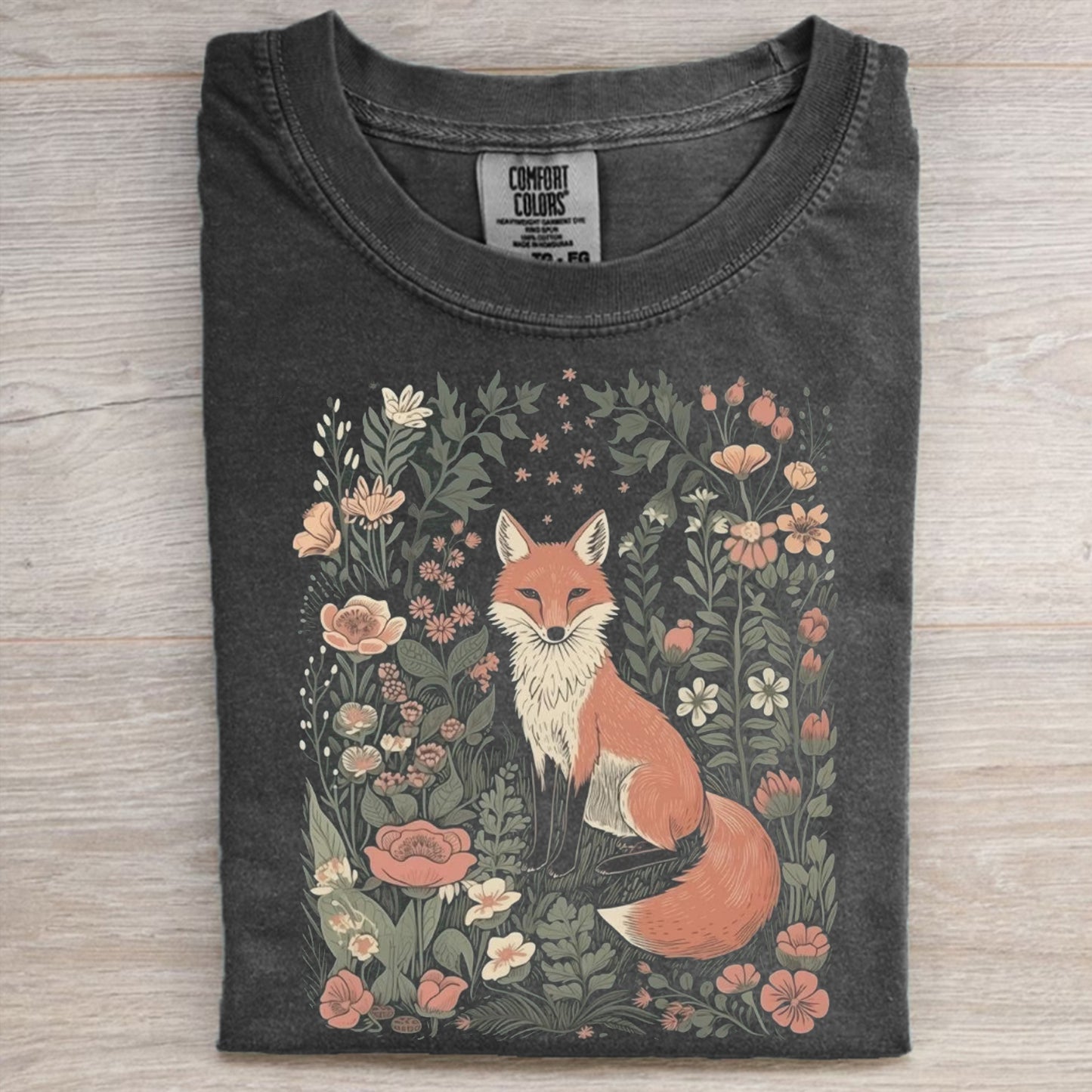 Cute Flower Fox T-shirt