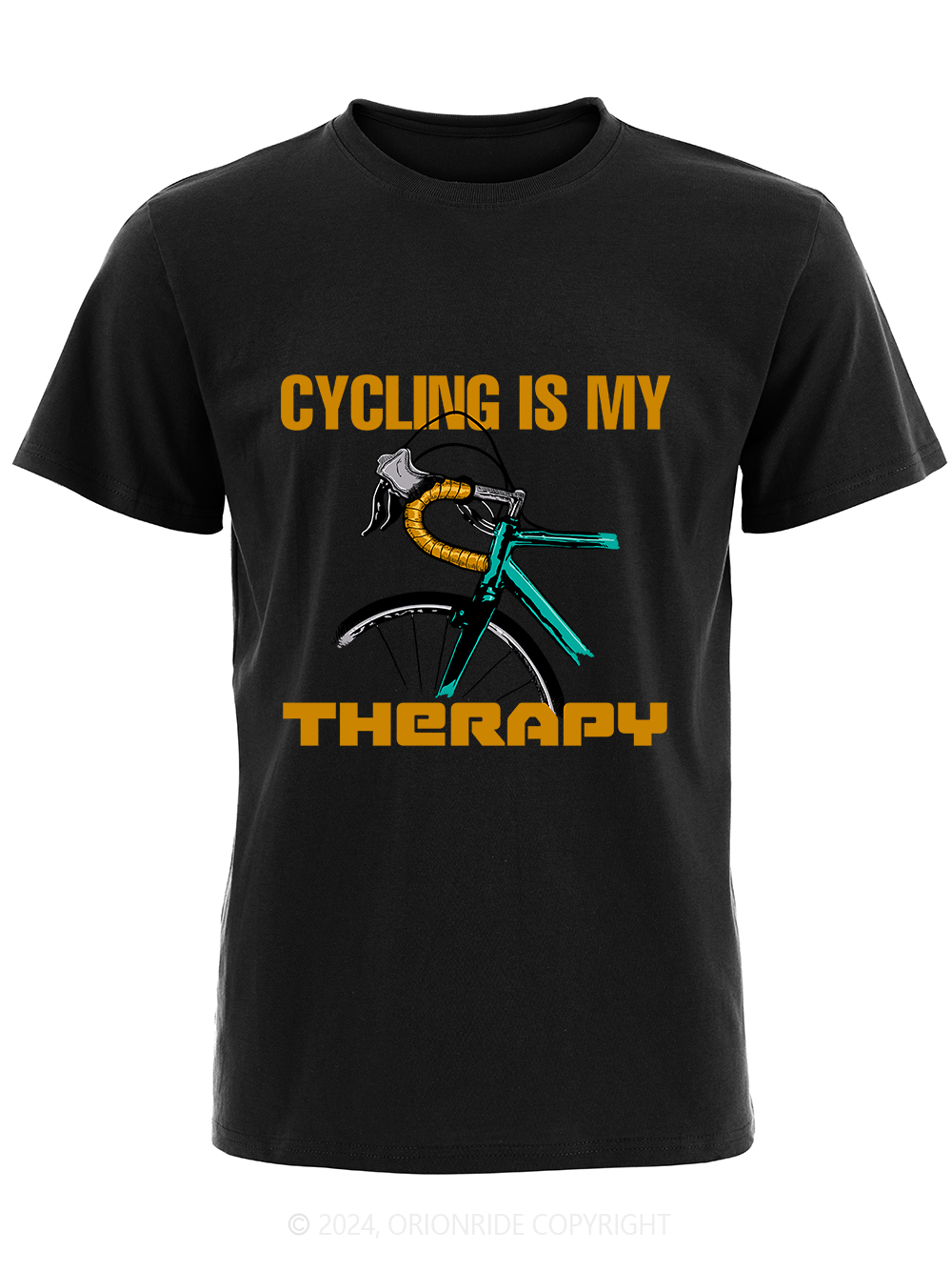 Orionride Short Sleeves Cycling Is My Therapy Bike T-Shirt