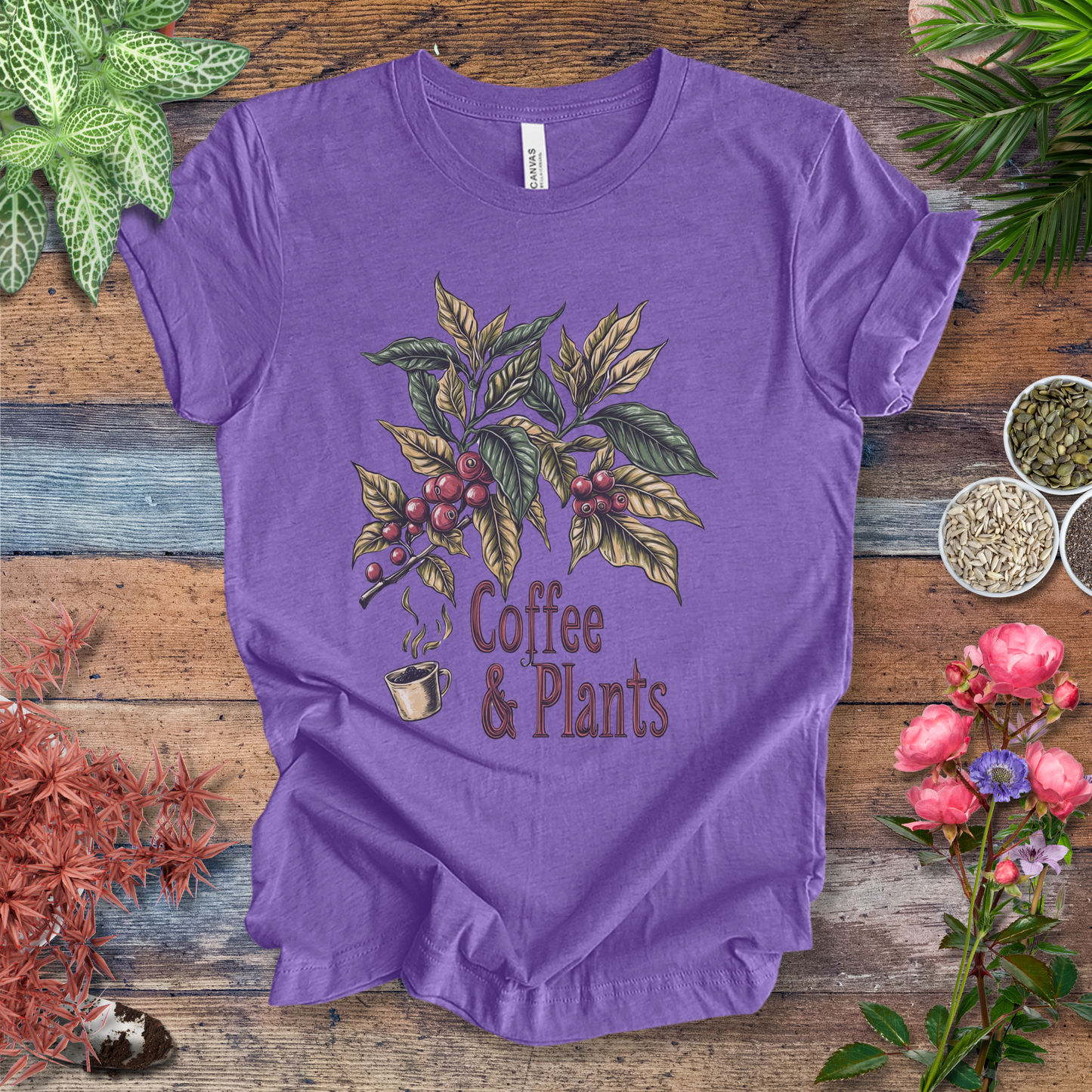 Coffee & Plants Botanical T-Shirt