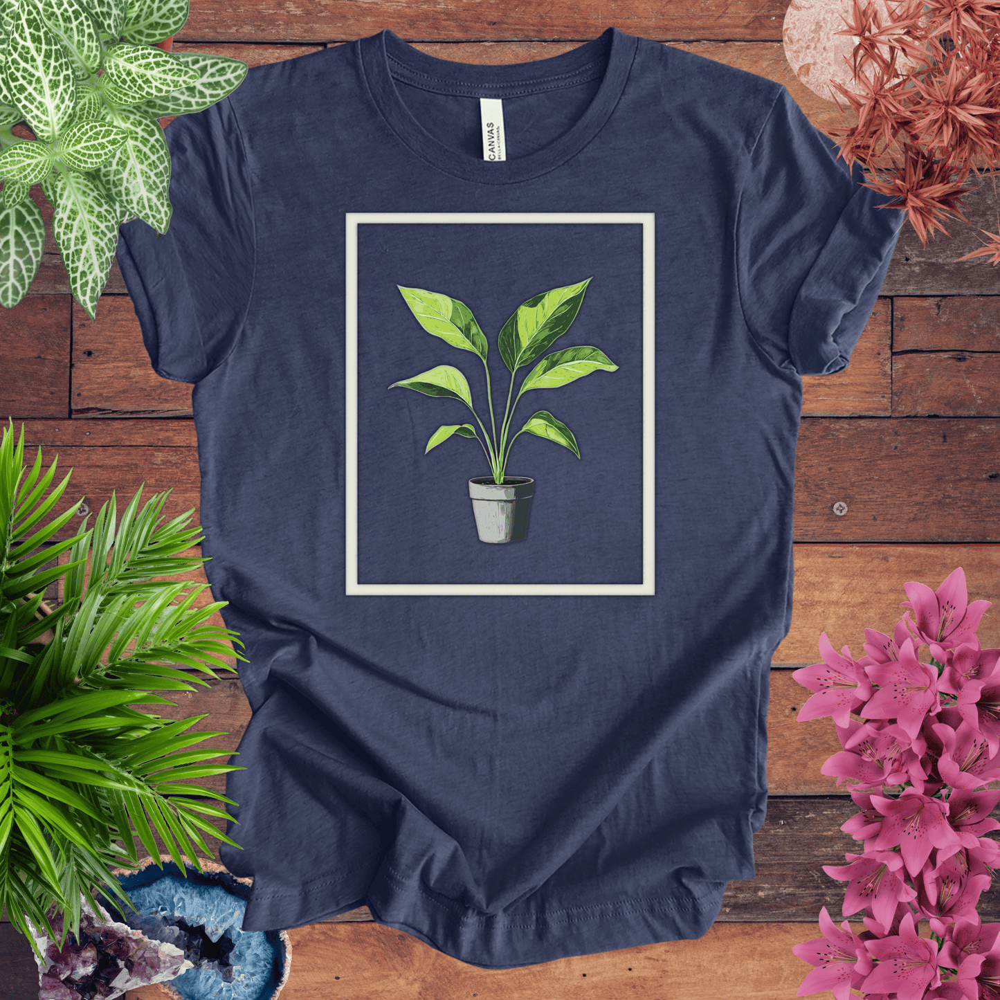 Tropical Houseplant Art T-Shirt