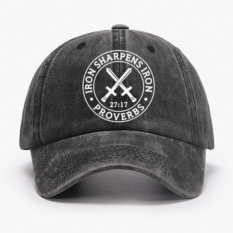 Iron Sharpens Iron Christian Print Cap (Free Customization)